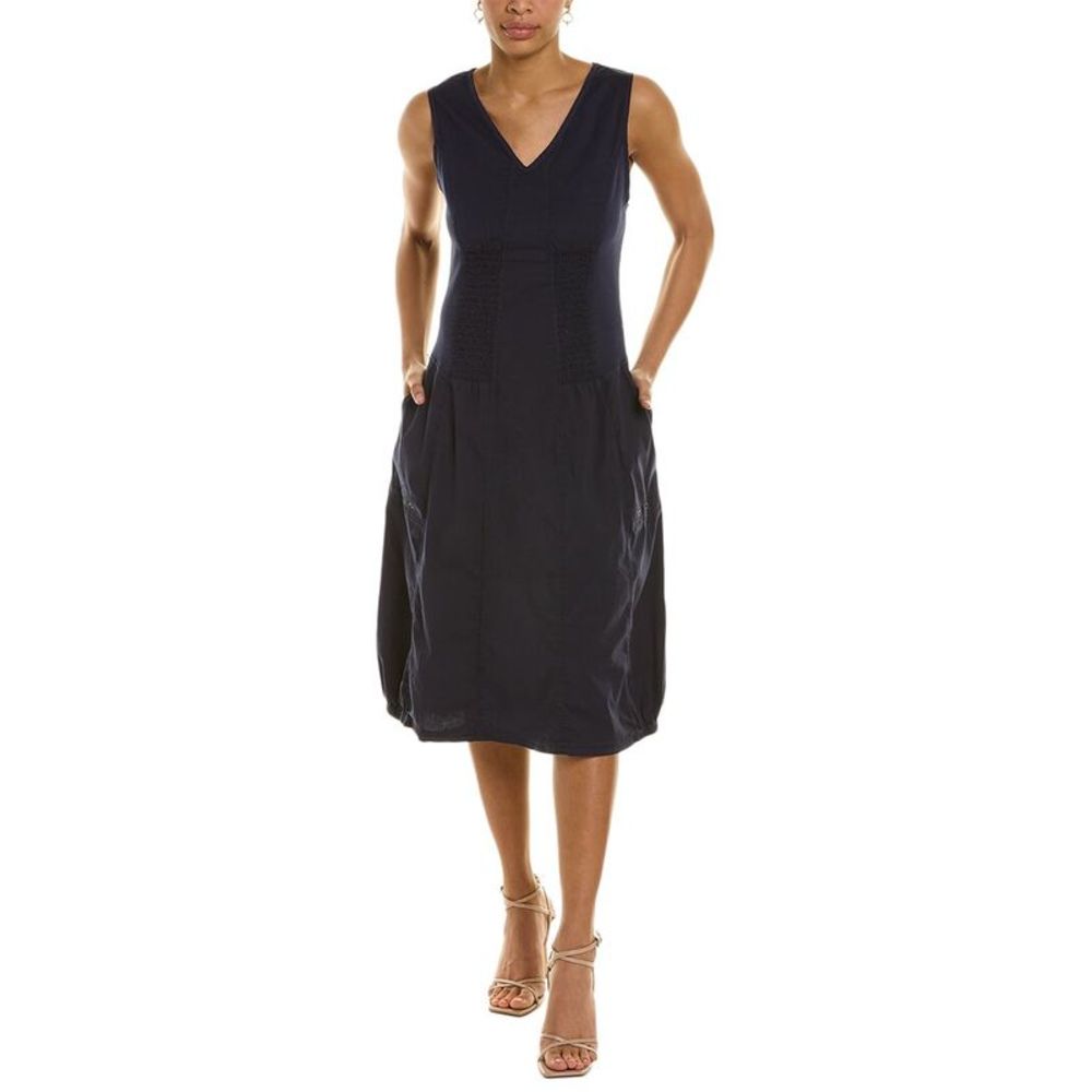 Xcvi Womens  Wearables Gibbon Tank Midi Dress, Blue